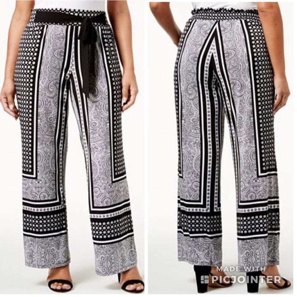 INC Wide Leg Boho Hippie Palazzo Lounge Pants 3X